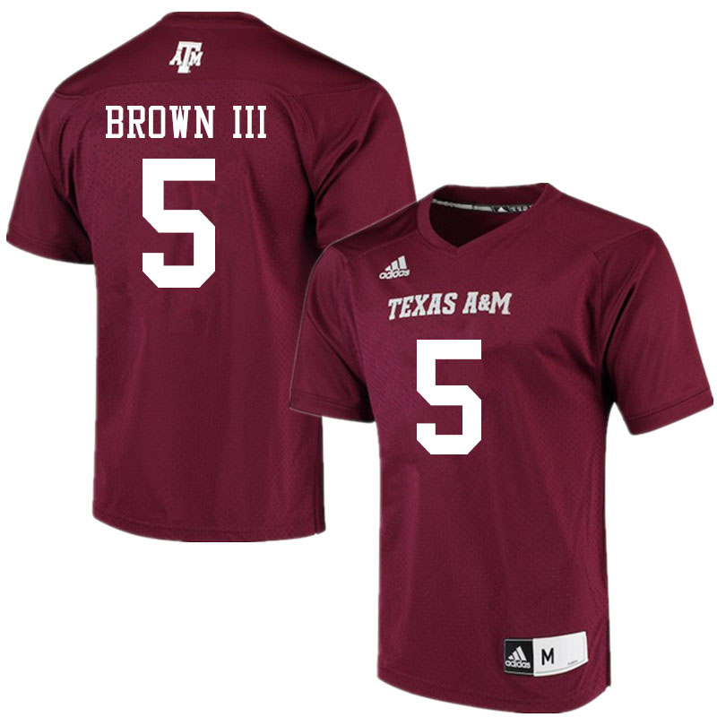 Men #5 Bobby Brown III Texas A&M Aggies College Football Jerseys Sale-Maroon Alumni Player